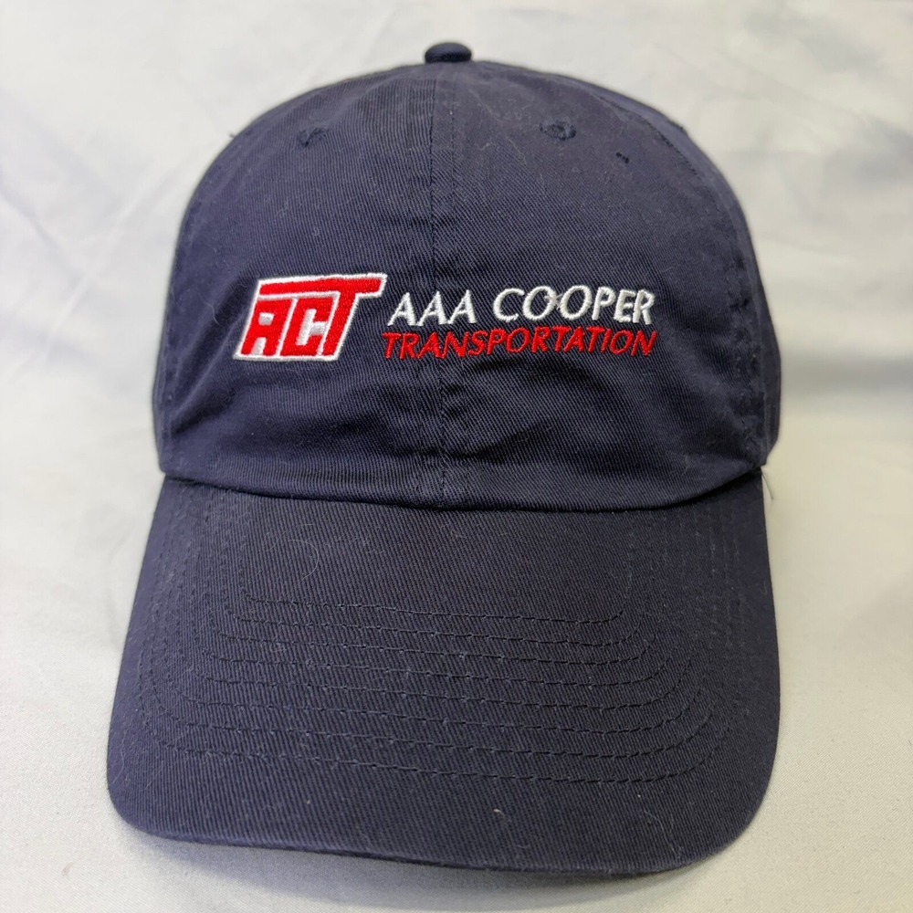 Todd & Sons Hat AAA Cooper Transportation Mens OSFA Navy Blue Snapback Cap